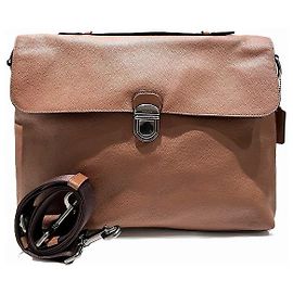 Coach Beckett Flap Canvas 2way Briefcase Brown