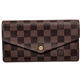 Carteira Longa Damier Sarah da Louis Vuitton Marrom