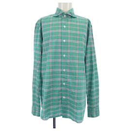 Autre Marque Camicia in cotone Giannetto Verde