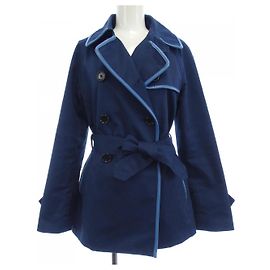 Trench Coat Coach Blu