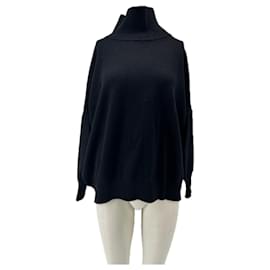 Leetha Schwarzer Pullover aus Kaschmir Schwarz