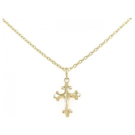 Autre Marque Collier Croix Au750 Doré