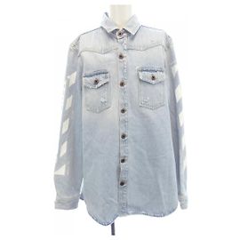 Off White Off-White OMYD001S18386023 Denim Jacket Blue