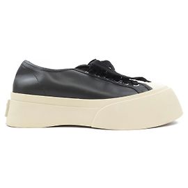 Chaussures en cuir Marni Noir Beige