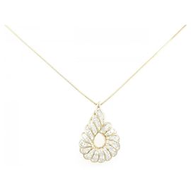 Autre Marque Collier en diamant Au750 Doré