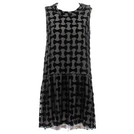 Robe noire en viscose Miu Miu Noir