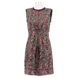 Marc Jacobs Robe sans manche gris/rose/doré Bleu