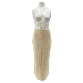 Jupe beige en polyester By Malene Birger Beige