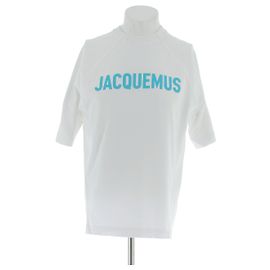 Jacquemus Camiseta logo azul Blanco