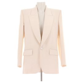 Saint Laurent Wollblazer Weiß