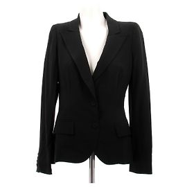 Alexander Mcqueen Schwarzer Blazer Schwarz