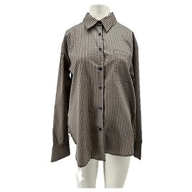 Autre Marque Camicia a righe beige e nera THE FRANKIE SHOP Beige