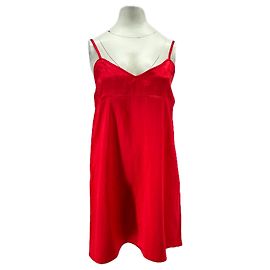 Autre Marque Mini robe satinée rouge Rouge