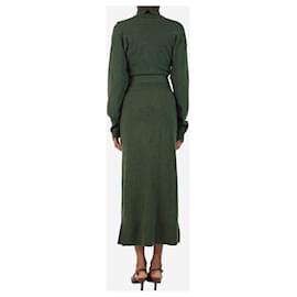 kelly green work dress Kelly Green Cotton Mini Shirt Dress - Casual Dresses main image 1