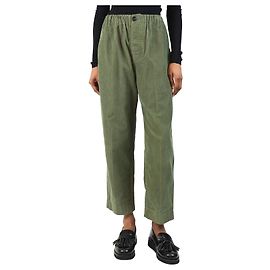 Sofie d'Hoore Pantalon en velours côtelé vert - taille UK 6 Vert