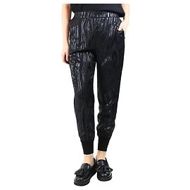 Stella Mc Cartney Schwarze Zebra-Muster-Hose - Größe UK 8 Schwarz