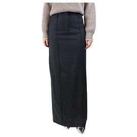 G. Kero Charcoal grey wool long skirt - size UK 10 Grey