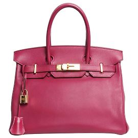 Hermès Bolsa Birkin 30 roxa 2011 Roxo