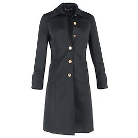 Versace-Mantel aus schwarzem Polyester Schwarz