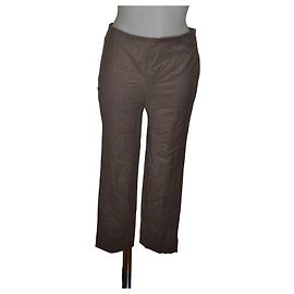 Brunello Cucinelli wool stretch pants brown Brown
