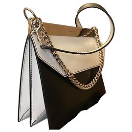 Bolsa de mão Alexander McQueen em couro preto e branco Outro