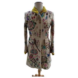 Etro Wool Embroidered Coat with Sequins Multiple colors