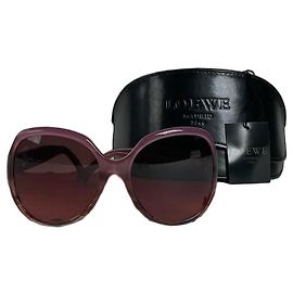 Óculos de sol oversized Loewe Madrid vintage roxos Roxo