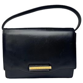 Bolsa de couro vintage Givenchy preta Preto