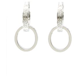 Orecchini Cartier Love Multi-Wear Semi-Pavé Argento