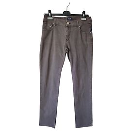Armani Jeans Gerade Hose Schokolade Baumwolle Schokolade