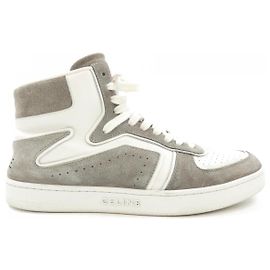 Céline Baskets en cuir CELINE CT-01 Marron Blanc