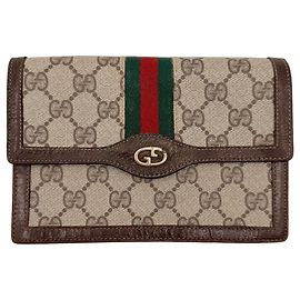 Pochette Gucci Ophidia GG Marron