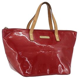 LOUIS VUITTON Bolsa Bellevue PM Monogram Vernis Pomme D'amour M93583 Auth 163378 Roja
