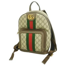 Gucci Ophidia Rucksack aus braunem Leder Braun