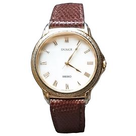 Montre à quartz Seiko Laurel réf. 8N41-6180 Doré