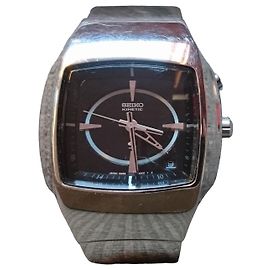 Reloj automático/cuarzo Seiko R-SUS Kinetic ref. 5M45-5A00 Negro Plata