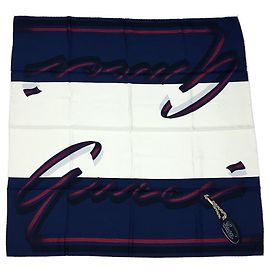 Gucci Silk Blue Scarves Blue