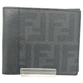 Fendi Zucca Leather Wallet Black