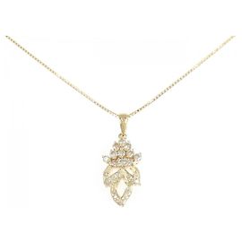 Autre Marque Collier en diamant Au750 Doré