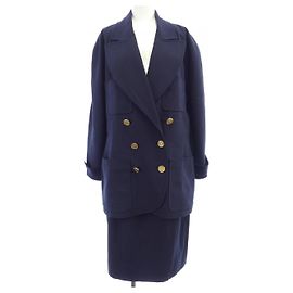 Completo Vintage Chanel Blu Blu navy