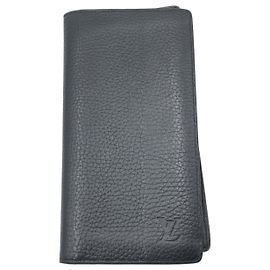 Louis Vuitton Cartera larga Brazza negra Negro