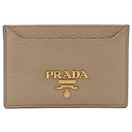 Prada Card Case Wallet Brown