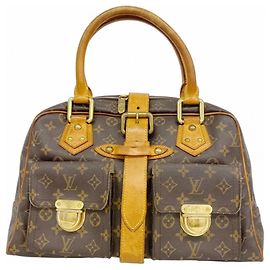 Borsa Manhattan GM Monogram Louis Vuitton Marrone