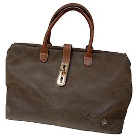 Sacola tote de couro marrom La Bagagerie Marrom
