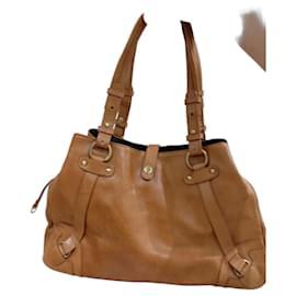 Autre Marque Bolsa de couro marrom Marrom