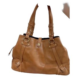 Autre Marque Braune Lederhandtasche Braun