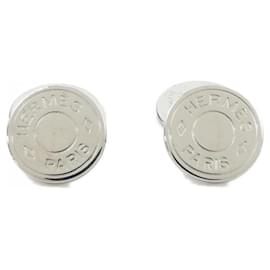 Hermès Hermes Silver Cufflinks Silvery