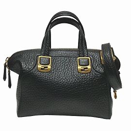 Sac Boston Mini Chameleon 2-en-1 de Fendi Noir