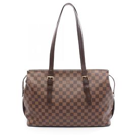 Borsa Tote Chelsea Louis Vuitton Marrone Damier ebene