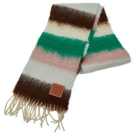 Sciarpa a Strisce Anagramma Loewe Multicolore